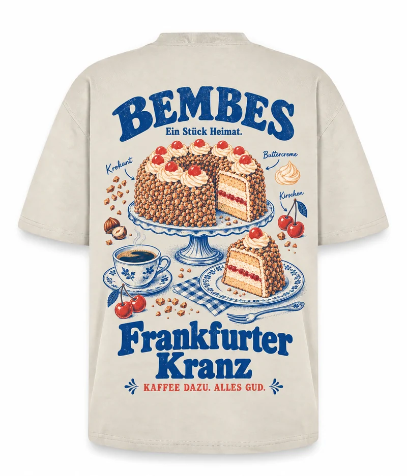 Frankfurter Kranz – Oversized Bio-T-Shirt, Rückseite