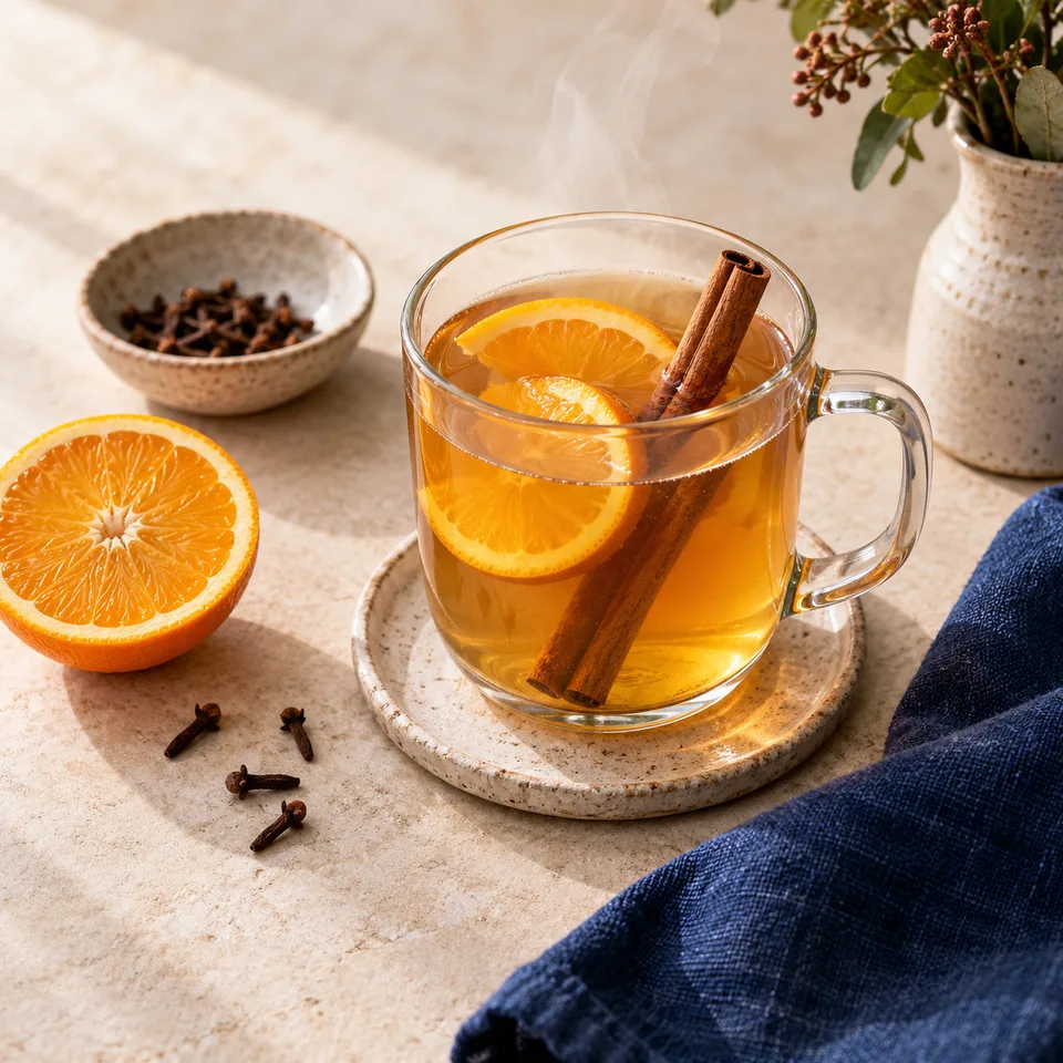 Heißer Apfelwein – Serviervorschlag
